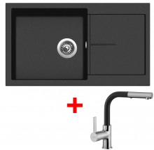 Sinks INFINITY 860 Metalblack+ENIGMA S GR  